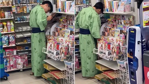 男客翻全家超商雜誌「當場手淫」　日店員斥責要他滾