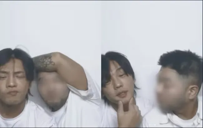 照片中的男子為韓國時尚品牌V公司代表，與劉亞仁相識多年，雙方不僅私交深厚，過去也曾有工作合作。翻攝《朝鮮日報》
