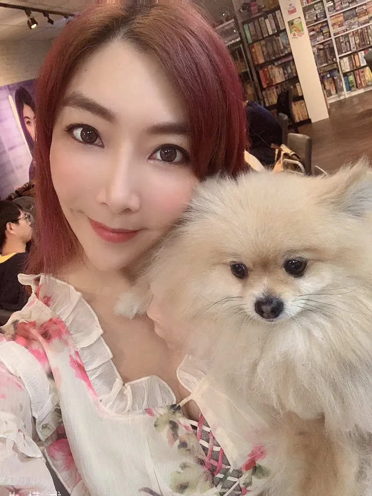 李宓將愛犬視如已出。本人提供