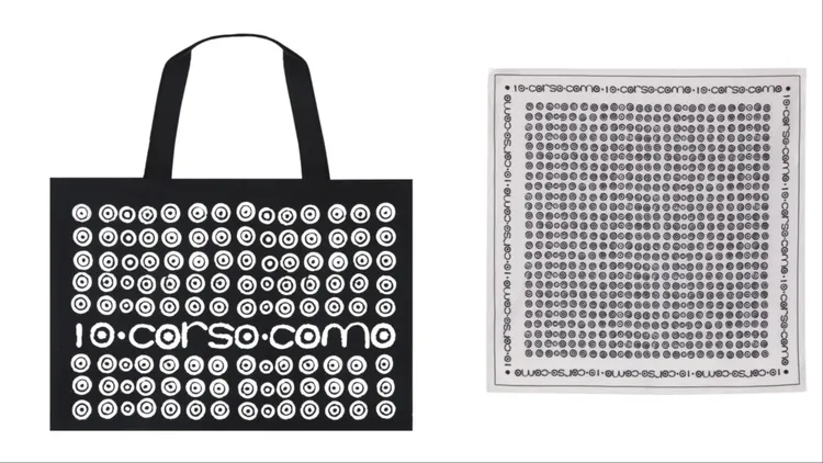 10 Corso Como托特包（左）4480元、圍巾（右）8800元。品牌提供