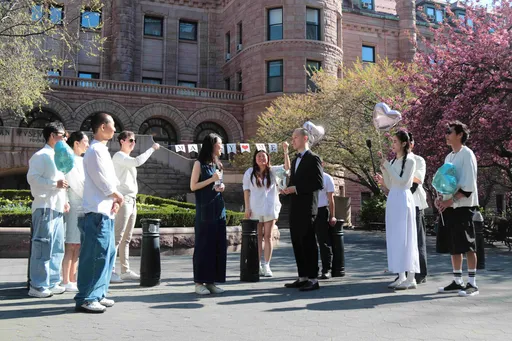 婚宴圓夢三對新人　紐約辦桌超催淚