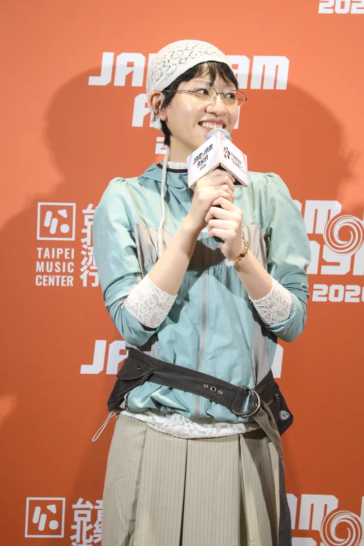 陳嫺靜首登 JJA 演出後受訪。讀者提供