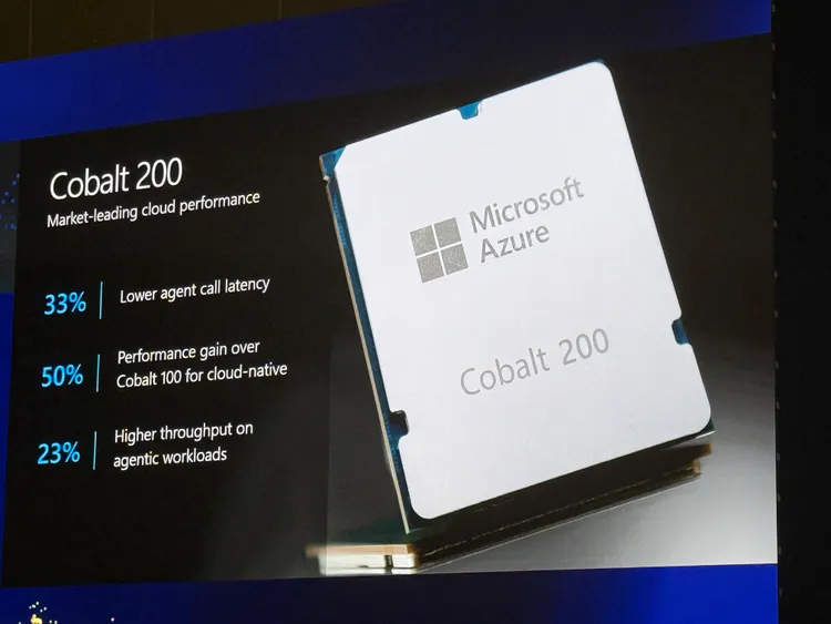 微軟伺服器處理器Cobalt。呂承哲攝