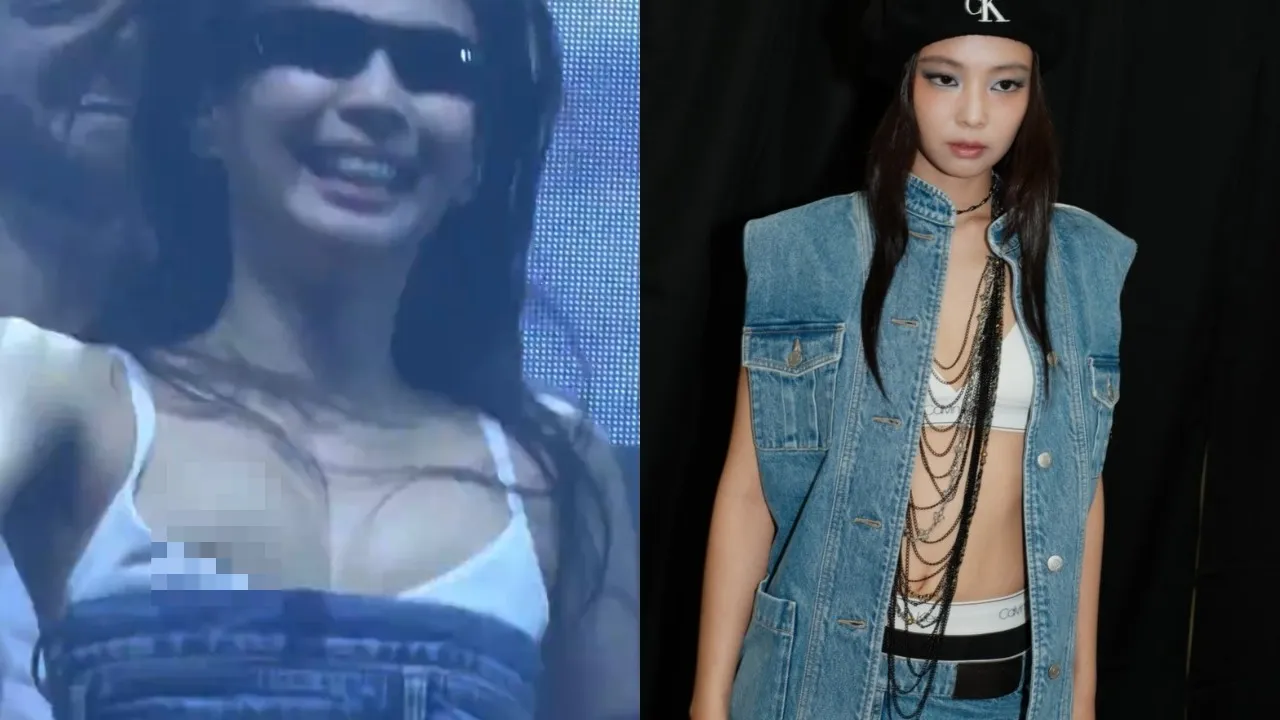 Jennie穿火辣內衣戰袍日本開唱　上下嗨跳胸前現黑影疑走光