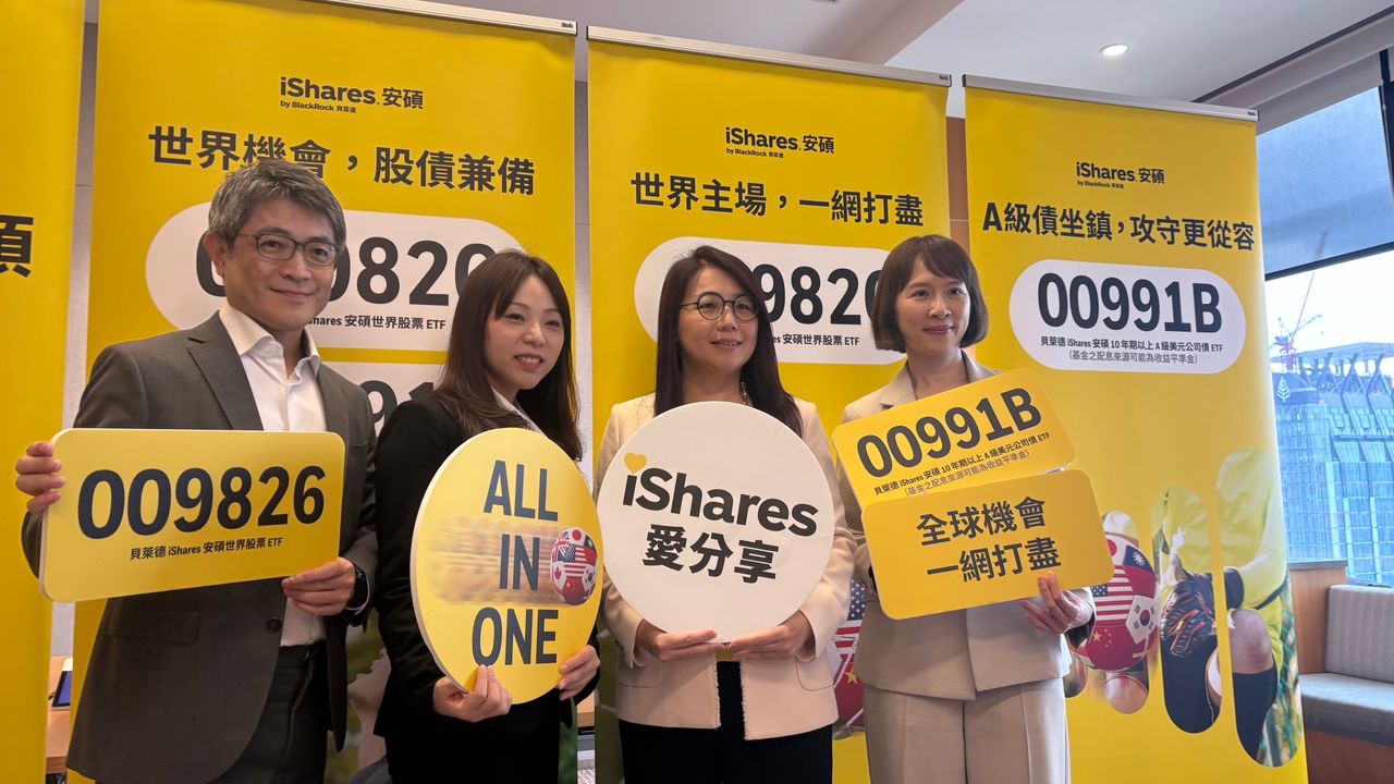 1萬投資全世界!貝萊德009826今掛牌上市 攜00991B布局全球股債