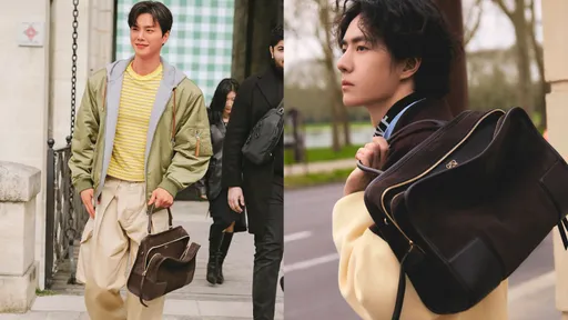 宋江、王一博帥氣上身　LOEWE Amazona 180包寵老爸