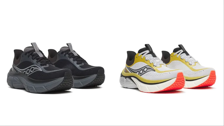 SAUCONY「穩定保護家族」PARAMOUNT MAX跑鞋，各6890元。品牌提供