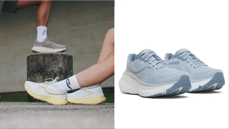 SAUCONY「穩定保護家族」GUIDE 19跑鞋，各4890元。品牌提供