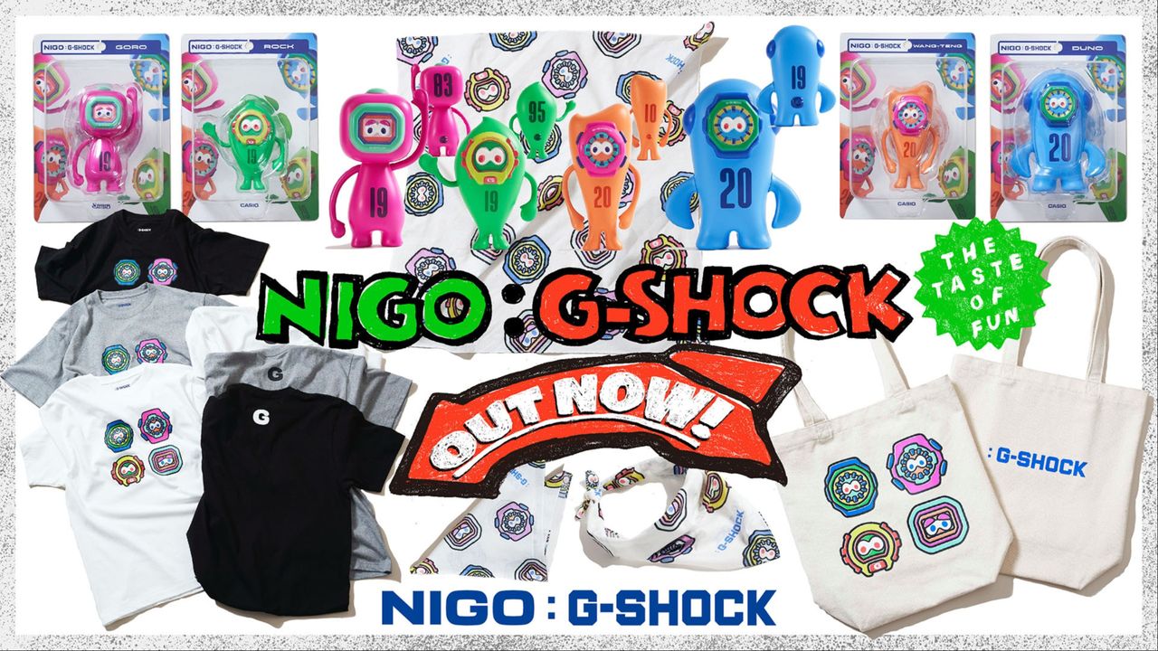 G-SHOCK x NIGO®聯名周邊登場!角色公仔、潮流T預備開搶