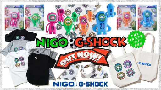 G-SHOCK x NIGO®聯名周邊登場！角色公仔、潮流T預備開搶
