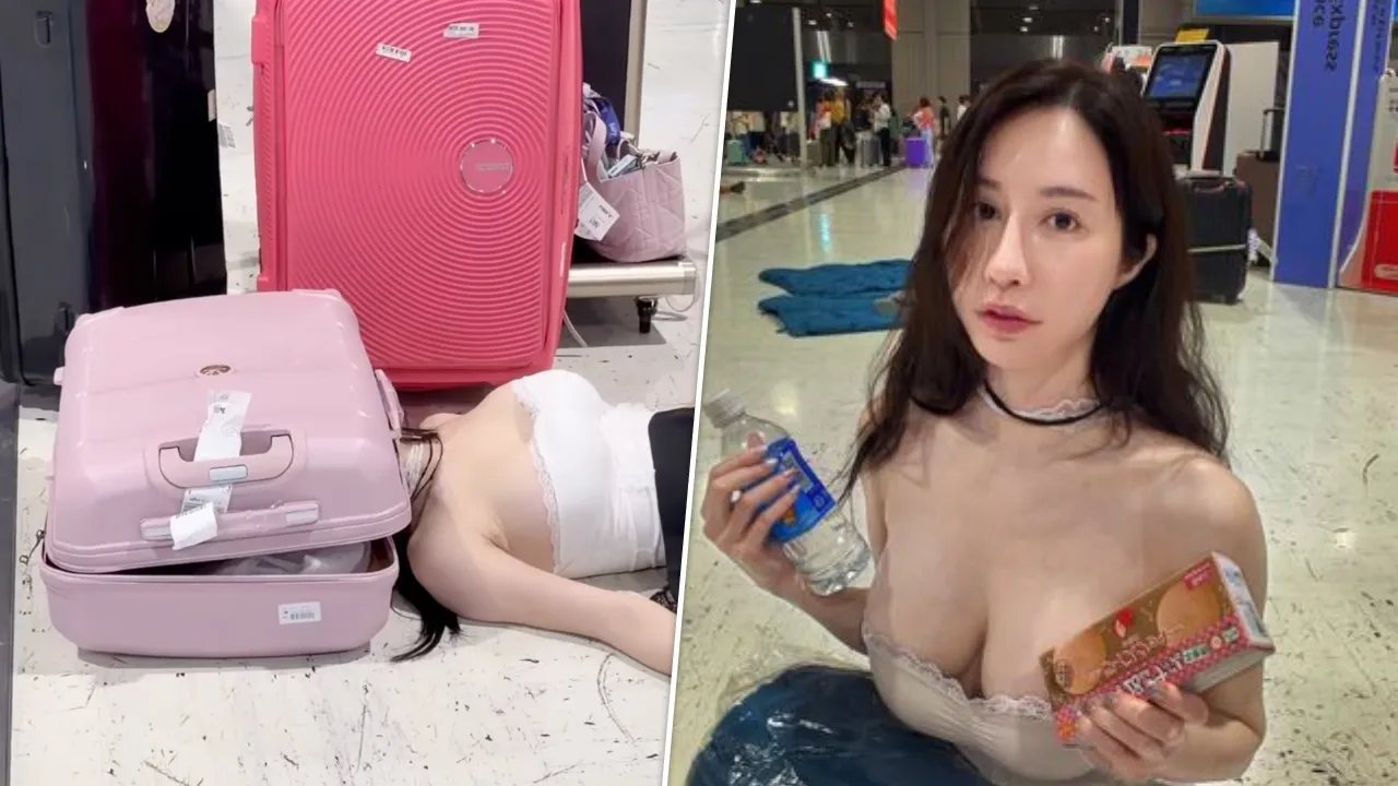 日本豪雨成災機場受困　台女豪乳生波呼之欲出