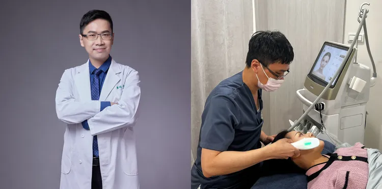 愛美膚診所 蕭皓天總院長分享，Z音波的點狀與線性模式，能客製化改善鬆弛的輪廓線與消除局部脂肪堆疊。