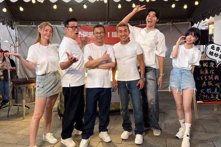 潘若迪笑虧三人是「不被年紀打敗的老屁股」。東森綜合提供
