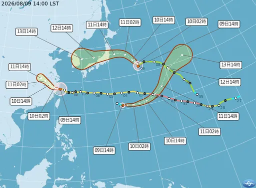 又有颱風生成！「琵鷺」生成　西北太平洋再三颱共存
