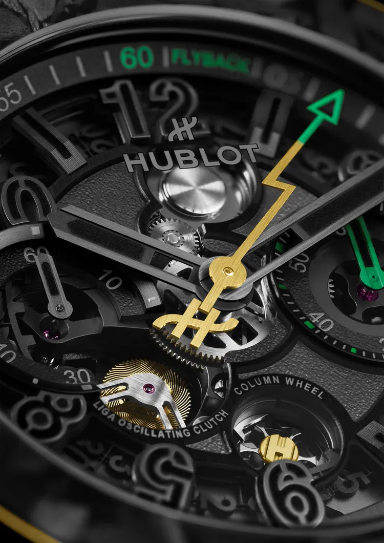 HUBLOT Big Bang Reloaded Usain Bolt限量計時碼錶。品牌提供