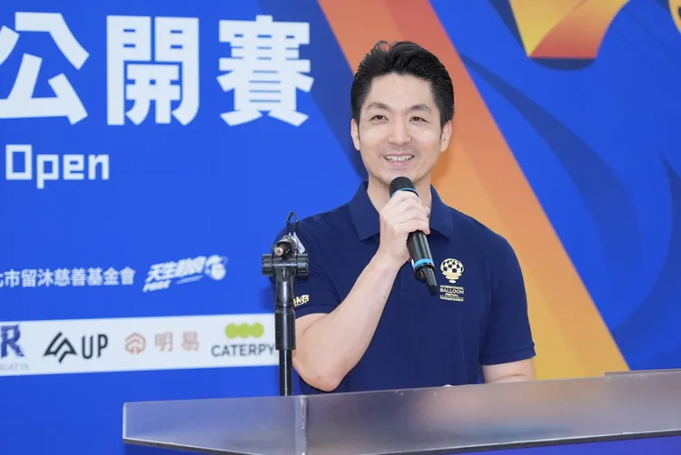 台北市長蔣萬安支持心元盃匹克球賽事。彭欣偉攝