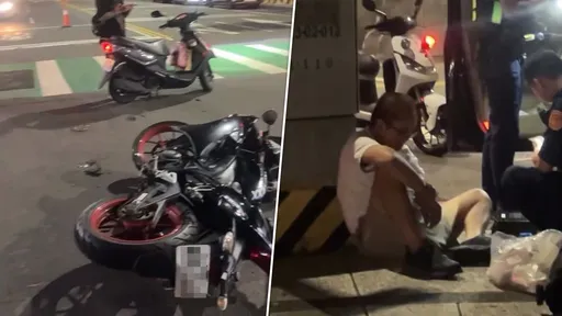 台中轎車涉毒拒檢逃逸　連撞4機車釀1傷！自撞人行道2嫌遭逮