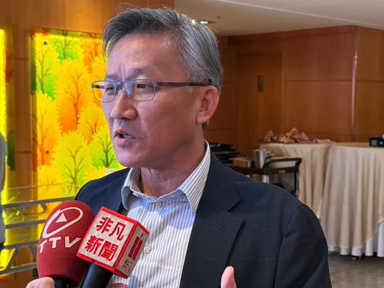 南俊國際（6584）代理發言人任忠仁。呂承哲攝