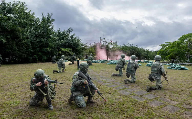 國軍後備軍人教召教育召集訓練。總統府提供