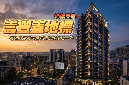 建築細膩看見真功夫　「旭嵩豐」4面臨路3房均質打造亞灣耐震地標