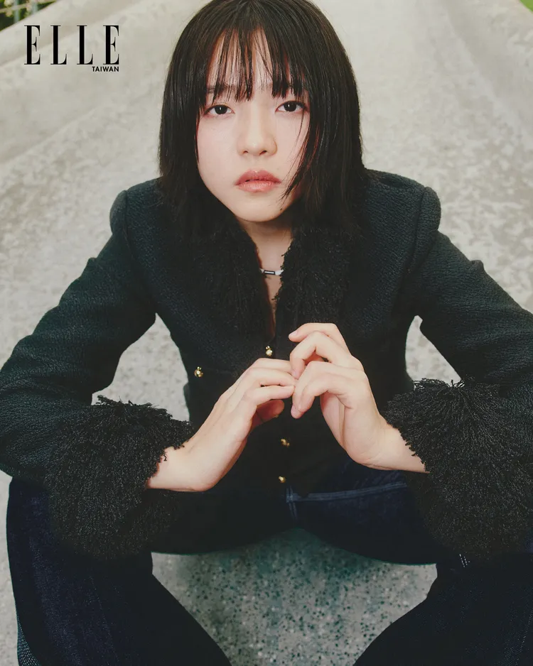 林廷憶拍攝《ELLE》封面。《ELLE》國際中文版提供