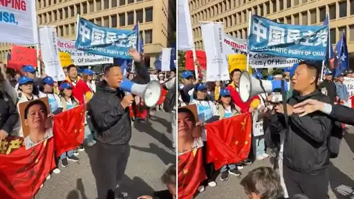 川習二會｜王丹現身抗議習近平　「人民終將從你手中奪回自由」