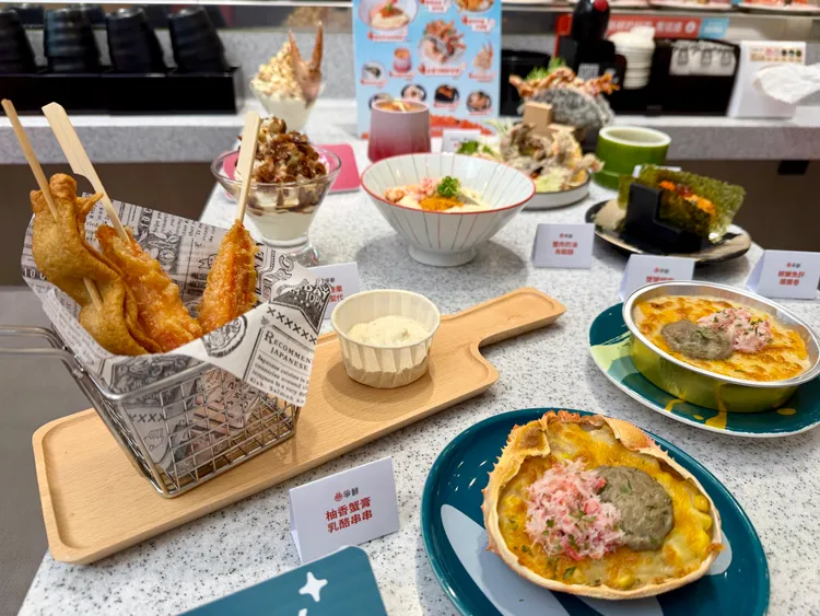 爭鮮各品牌今（22日）起至11/9推出17款秋蟹新品。莊偉祺攝