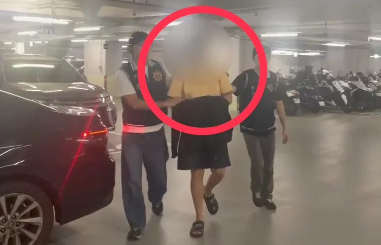 警方昨天才在高雄逮捕交付權利車的陳姓男子。翻攝畫面