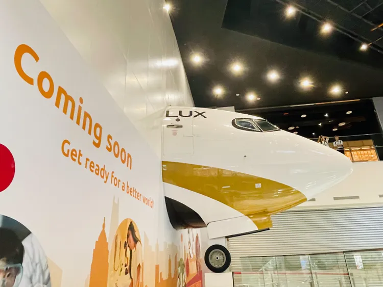 KidZania與星宇航空合作，目前塗裝飛機也已現身南港LaLaport。三井提供
