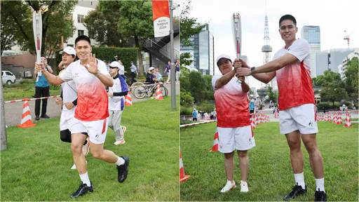 陳盈駿代表台灣傳亞運聖火　廣州亞運哈孝遠也曾遞過