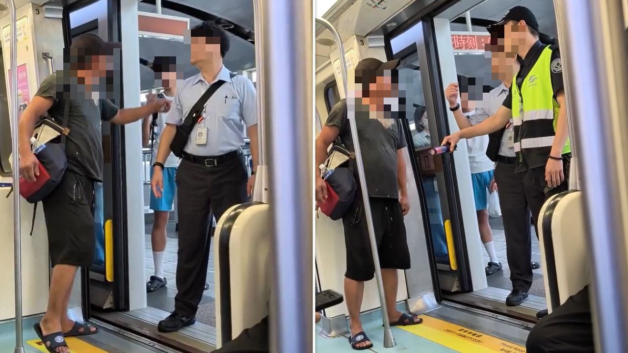 北捷文湖線男咆哮5字經 與保全對峙!乘客驚嚇:我怕被捅死