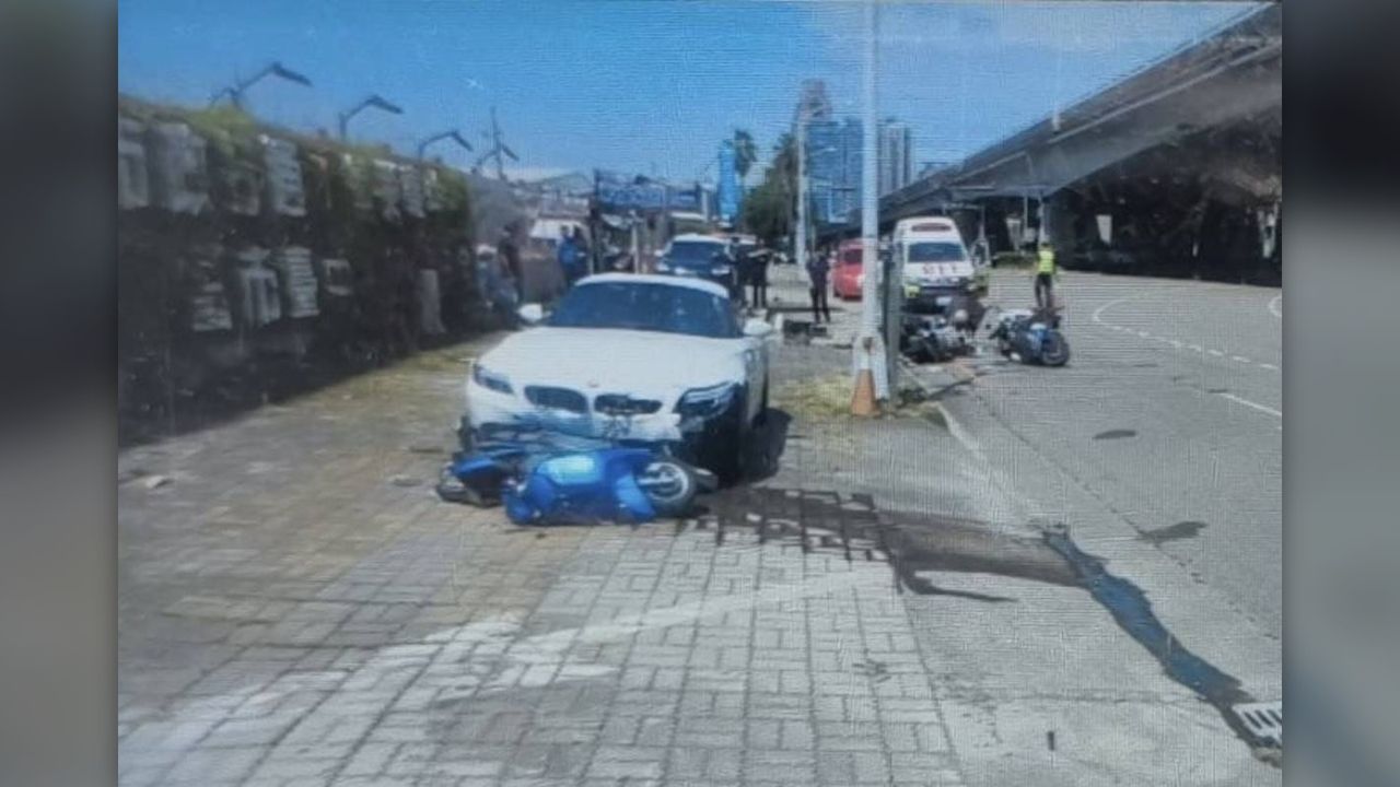 台中69歲BMW駕駛疑恍神 撞進待轉機車陣釀6傷