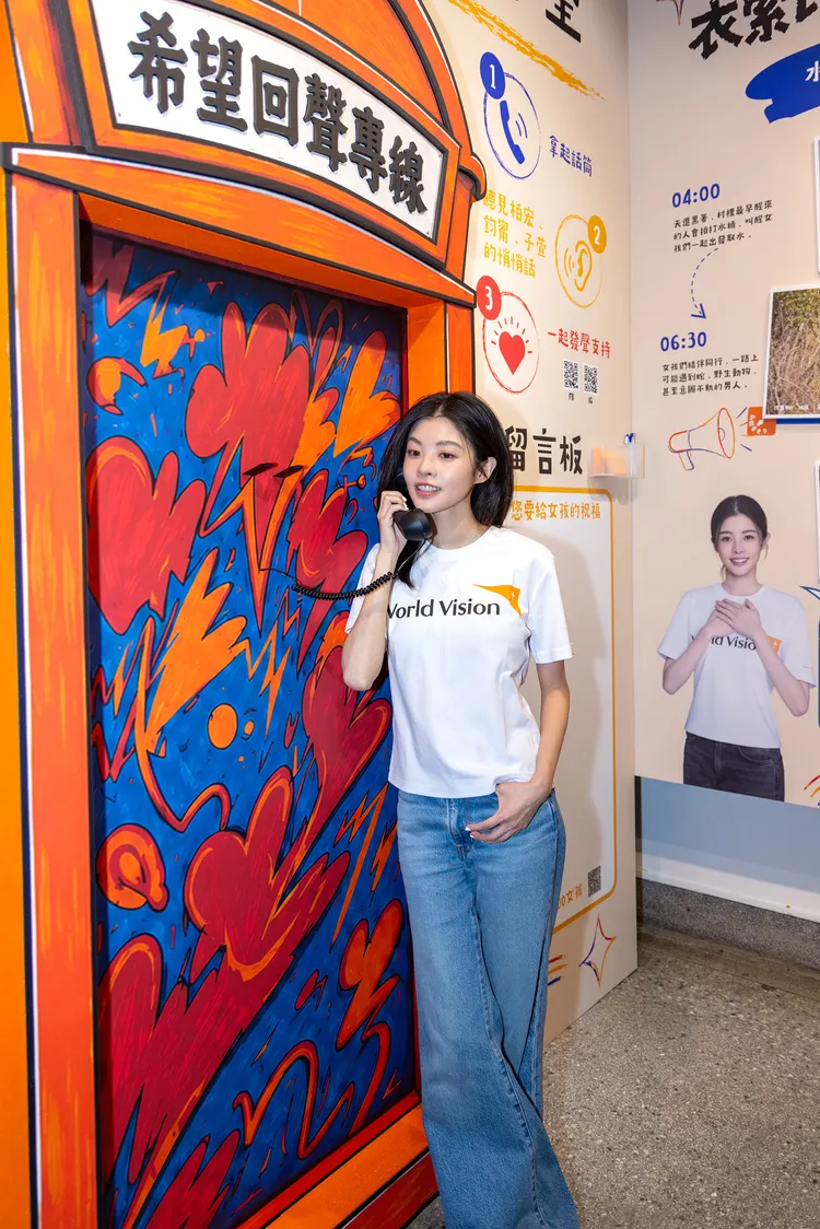 詹子萱是吃不胖體質。世界展望會提供