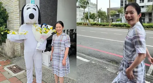 陳幸妤笑了！見「真人版史努比」頻回頭　少女心藏不住