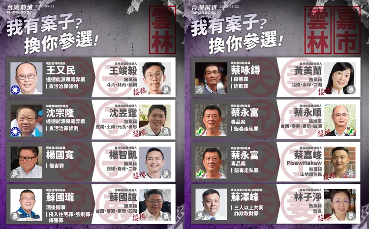 2022年曾當選議員、具刑事紀錄，2026年由親屬投入相關選區參選之政治人物。翻攝王婉諭臉書