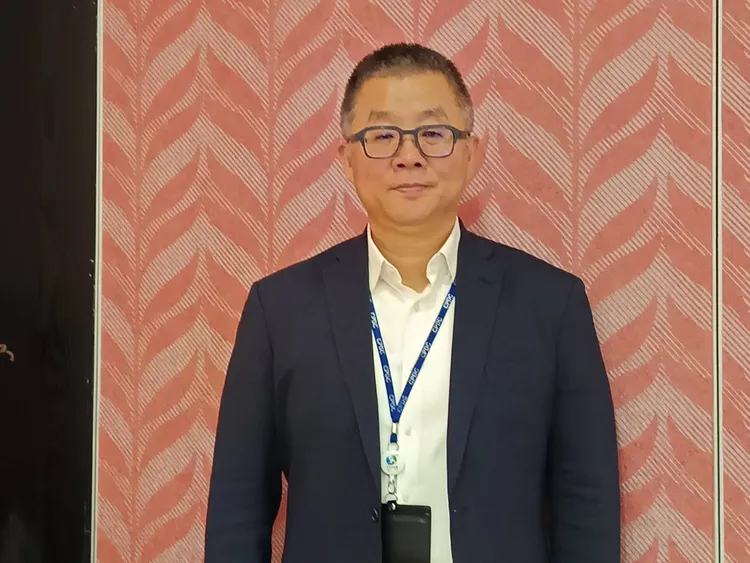 中石化是台灣唯一的己內醯胺（CPL）生產製造商。圖為總經理陳穎俊。許麗珍攝