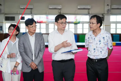 打造高雄體操選手一個家！賴瑞隆會勘推城市級專業體操訓練館