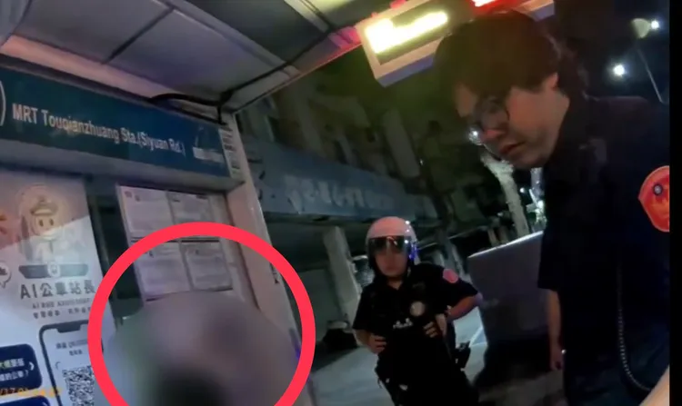 嫌犯隨即被警方查獲，並交出身上打火機。翻攝畫面