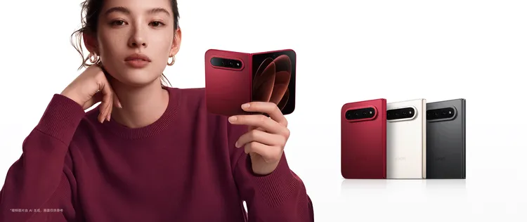 Xiaomi 18 Fold採用寬版摺疊設計，主打吸睛的櫻桃紅配色，另提供暖金與黑色選擇；機身重量為219公克，摺疊後厚度10.68mm。小米官網