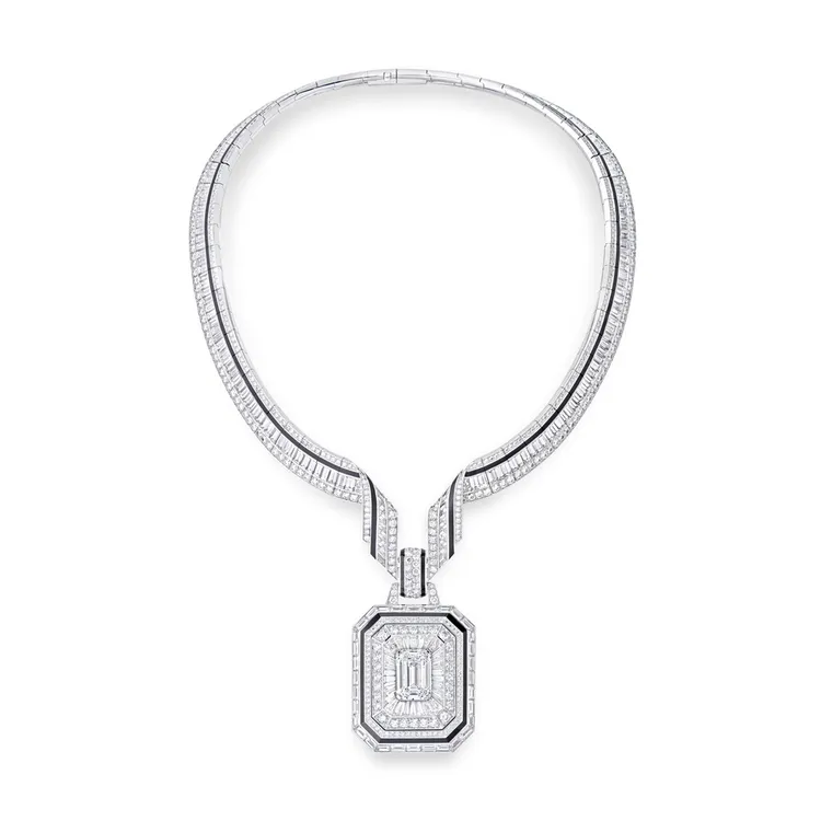 Boucheron 2026年Histoire de Style系列The Address項鍊。品牌提供