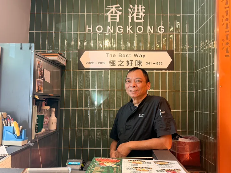 台北粵菜名廚楊華志師傅移居台灣36年。陳揚盛攝