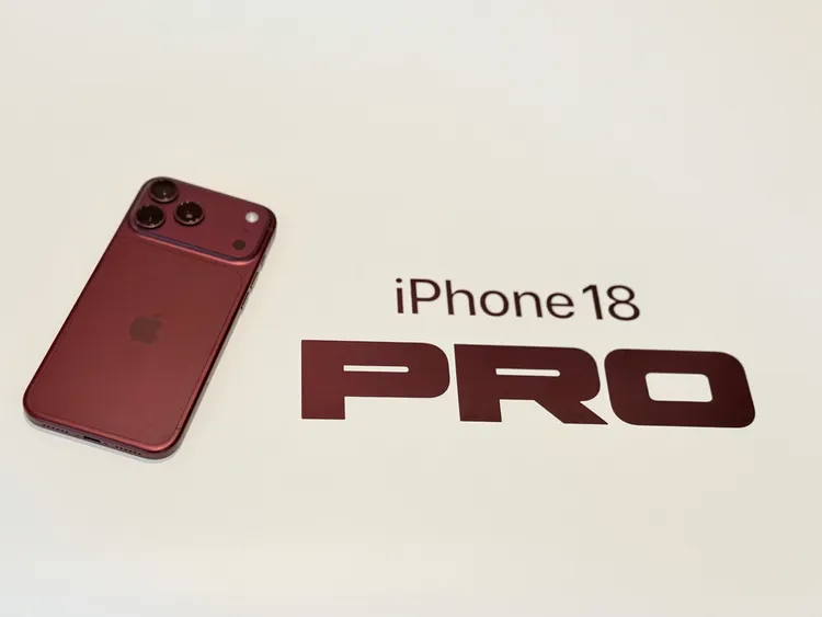 iPhone 18 Pro勃根地新色。趙筱文攝
