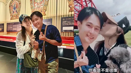 傅子純過世3個月不曾離開　遺孀帶人形立牌環島