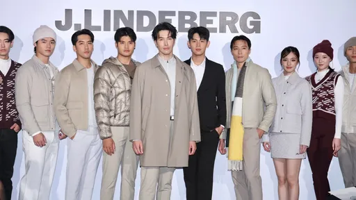 42歲錦榮重操模特本業！J.LINDEBERG秀場連換3套太帥了
