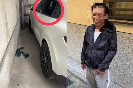 500萬保時捷車窗被砸！　嫌犯逃5小時落網辯「買破窗器想試威力」　