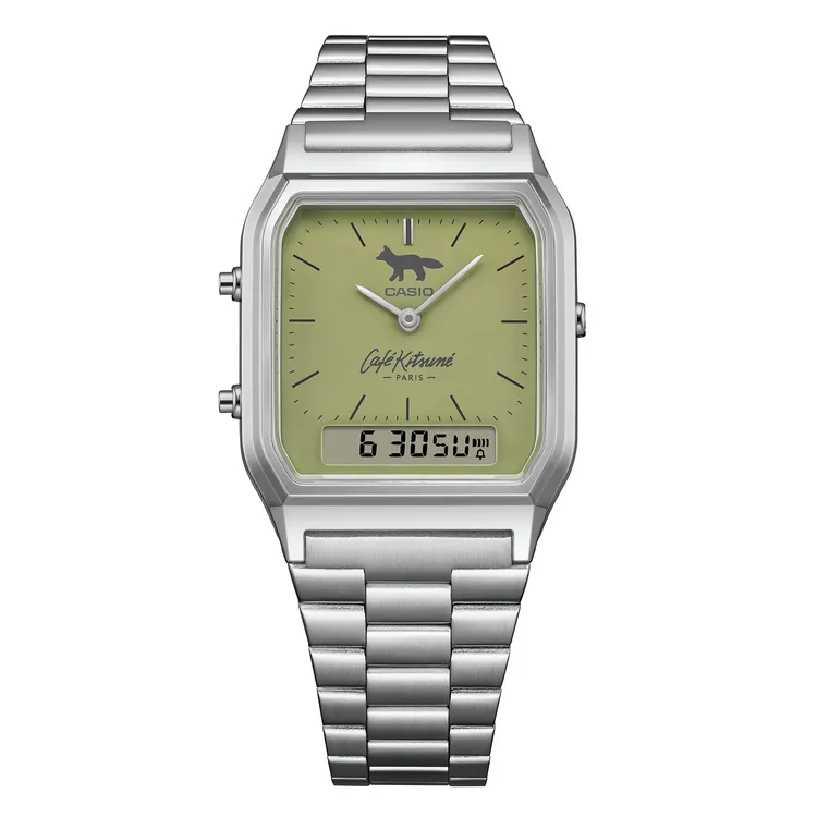 CASIO X Café Kitsuné聯名錶AQ-230ECK，3600元。品牌提供
