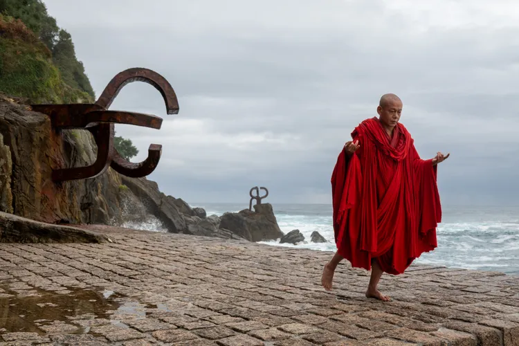 蔡明亮表示希望看到李康生在《行者》系列走到80歲。圖片來源：Venice Film Festival