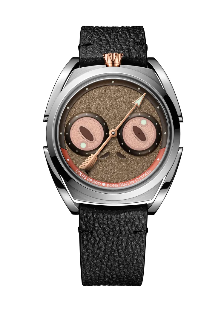 Louis Erard × Konstantin Chaykin Unfrogettable Turquoise暖棕色款，20萬6800元。品牌提供