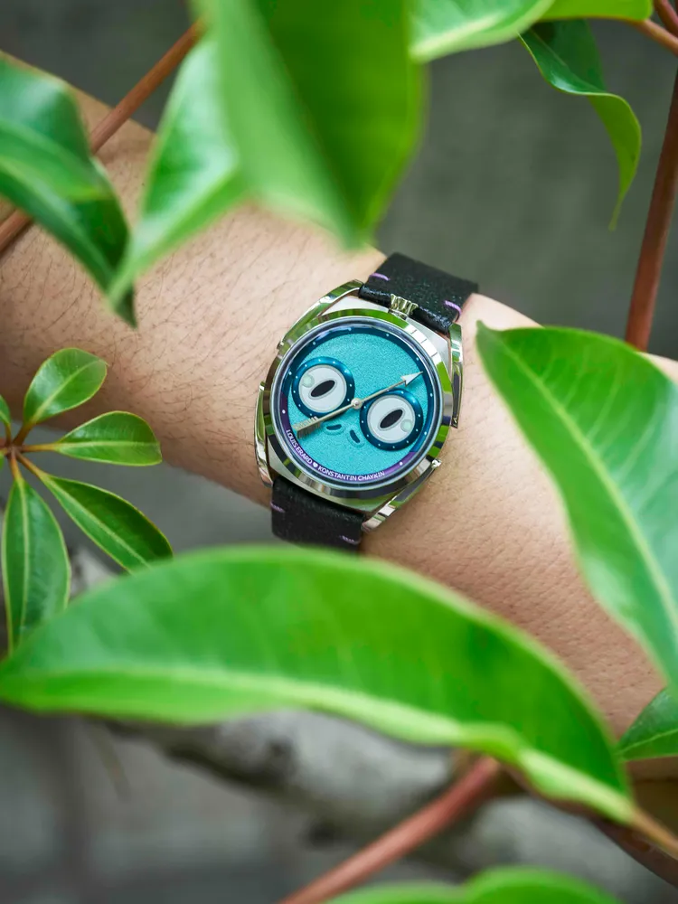 Louis Erard × Konstantin Chaykin Unfrogettable Turquoise湖水綠色款，20萬6800元。品牌提供