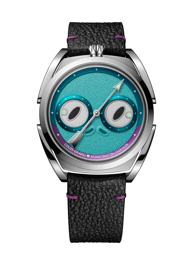 Louis Erard × Konstantin Chaykin Unfrogettable Turquoise湖水綠色款，20萬6800元。品牌提供
